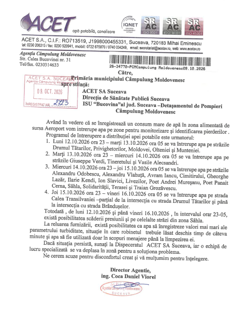 ACET 12-16 octombrie 2026